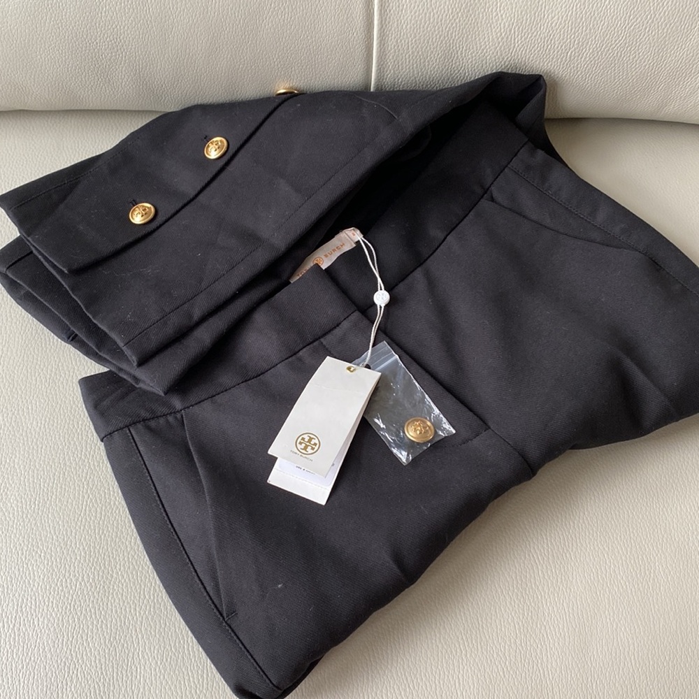 TORY BURCH trouser - gold button